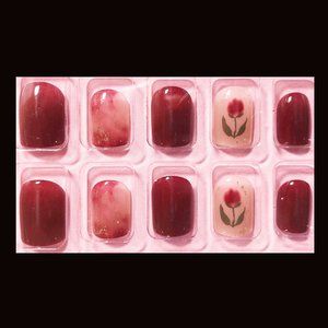 VIVO 24pcs Press on Nails Short Manicure Artificial False Fake Nails Tips #118